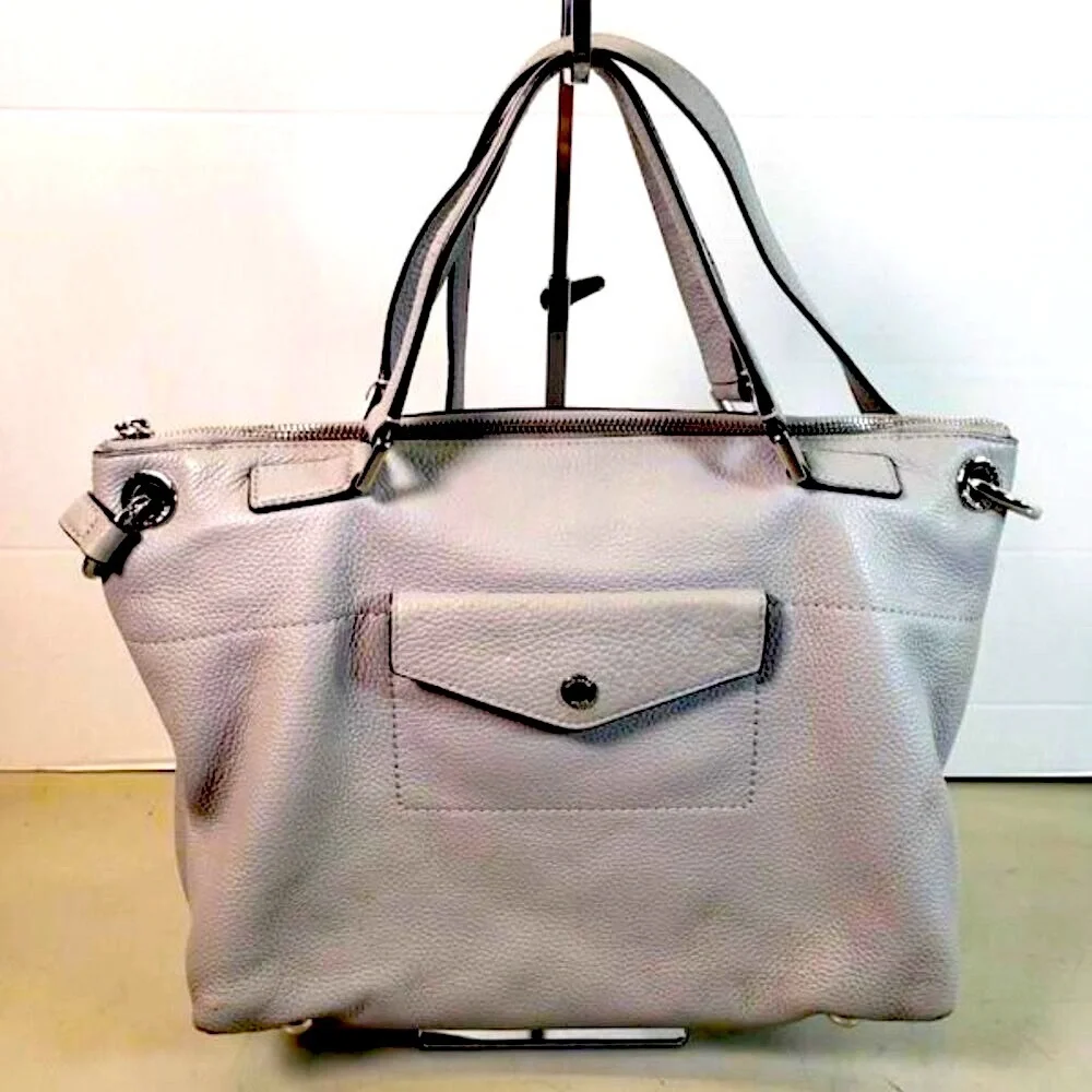 MICHAEL KORS Jet Set Medium Saffiano Pocket Tote 2-Way Bag, EUC